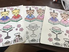 雛ぬりえ