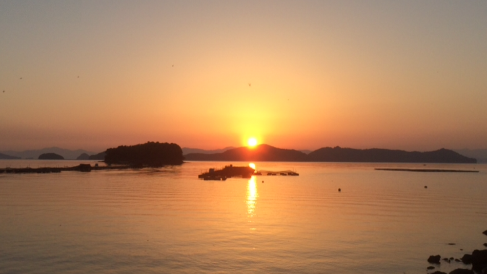 夕日