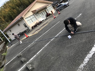 鯉のぼり準備パイプ