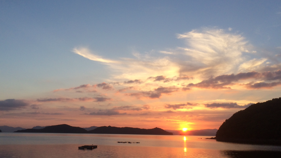 夕日